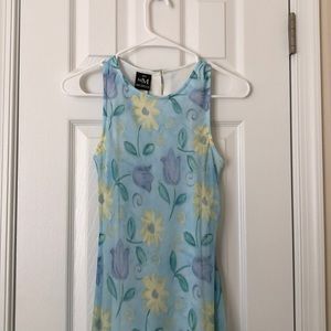 Sleeveless Juniors Floral Dress